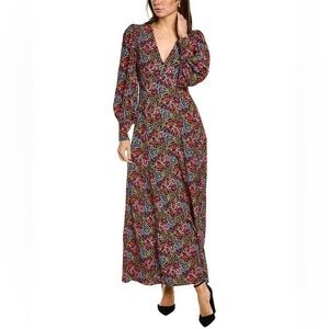 Boden Blouson Sleeve Maxi Tea Dress Size 6 Petite
